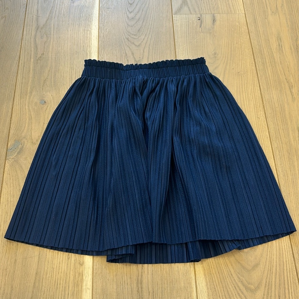 Zara girls navy blue skirt